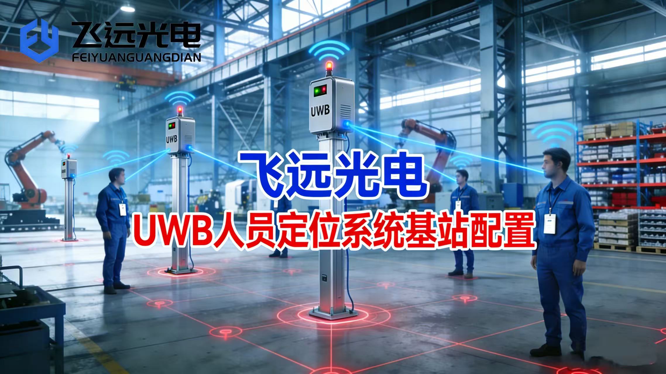 飞远光电UWB人员定位系统基站配置指南:数量选型与部署全攻略