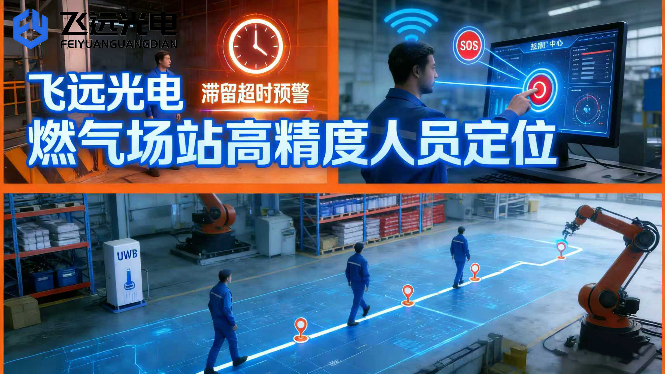 飞远光电燃气场站人员定位系统:筑牢全域安全防线的工业级解决方案
